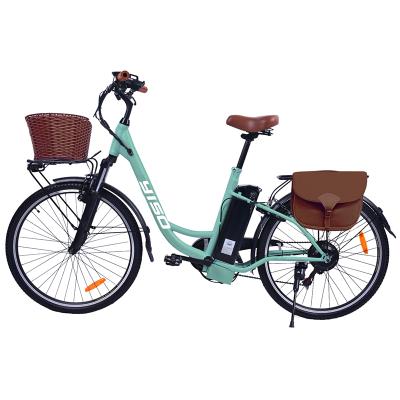 China Steel Frame 500w 26 Inch Steel Electric City Bike 48v Battery 20ah With Disc Brake for sale