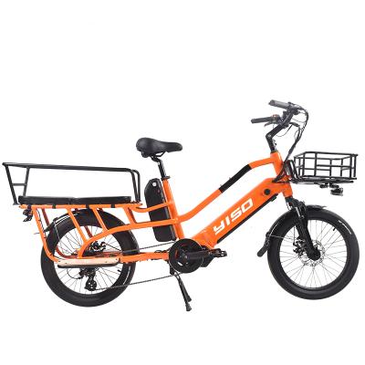 China Guangzhou Yiso 500W/750W 48V/14.5AH Aluminum Alloy Electric Delivery Electric Bike For Pizza/Food Delivery Bike for sale