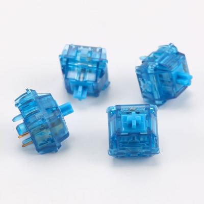 China Popular Translucent Black Yellow Red Blue 5 Linear Clicky Pin Gateron Ink V2 Keyboard Switch Mechanical Blue 5 for sale