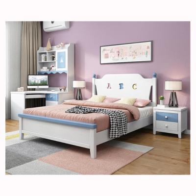 China Modern Simple Solid Wood Kids Bedroom Furniture Kids Bed For Girls Children Bed Wooden Child Bed for sale