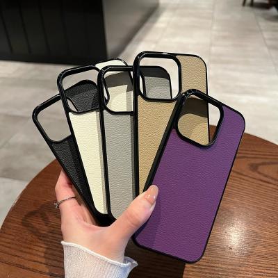 China Japan 14 shockproof and solid color iphone 14pro premium leather case from CSI of South Korea for sale