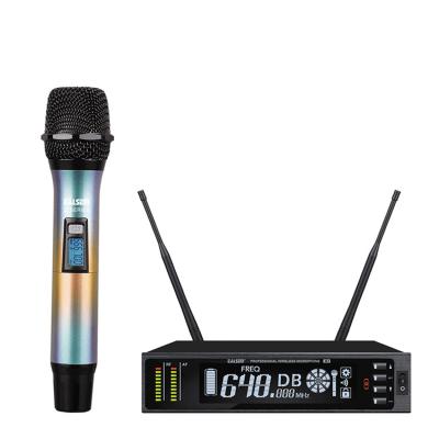 China Wireless Microphones Mic For Stage Professional Microphone EALSEM Performance True Diversity Karaoke Handheld Microphones for sale