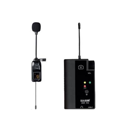 China Studio Live Streaming Equipment Ealsem Mini Wireless Recording Microphone Microfono Lapel Microphone Lavalier Microphone for sale