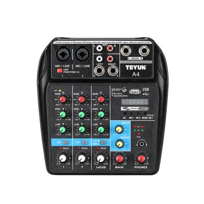 China Usb/Mp3/live EALSEM Customized Latest Digital Plastic And Metal Console USB Audio Mixing Mixer for sale