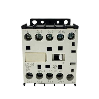 China Motor Control LC1K0610B7 LC1K0610E7 LC1K0610Q7 AC24V AC48V AC110V AC220V AC230V AC380V 3 Pole NO Magnetic Electric Mini Contactor for sale