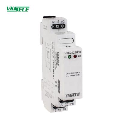 China VKS2222 Step Relay 5A DPDT AC24V 110V 220V DC24V Sealed Bistable Relay for sale