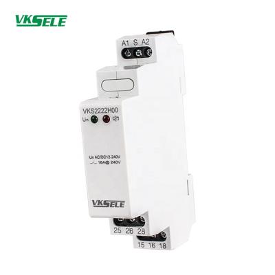 China VKS2222 Sealed Din Rail Stage Relay AC 24V 110V 220V DC24V Electronic Timer Relay for sale