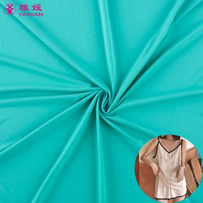 China Matte Plain 79% 21% Spandex Breathable Single Sided Nylon Lightweight Stretch Knitted Weft Fabric Underwear Sleepwear Stretch Weft Fabric for sale