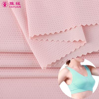 China Double Faced No MOQ Factory Custom Bras Tank Top Sportswear Fabric Frosting Mesh Spandex 65 Nylon Weft Nylon Spandex 35 Knitting Fabric for sale