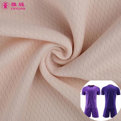 China 100% Polyester Breathable Waffle Hexagonal Grid Kit Sportswear Activewear Mesh Fishnet Knitted Fabric for sale