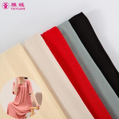 China Wholesale Artificial 19% Cotton 91% Spandex Stretch Knitted Fabric For Sleepwear Underwear for sale