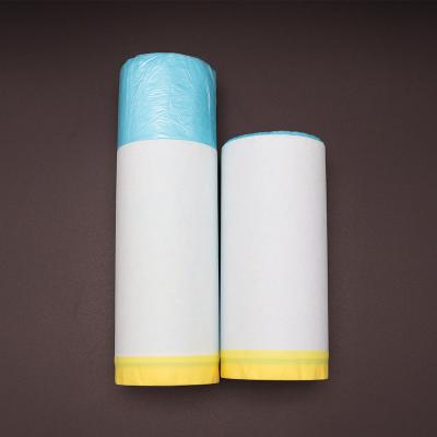 China Waterproof HDPE Auto Paint Maker Film Plastic Masking Automotive Paint Tape for sale