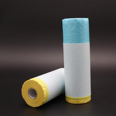 China Factory direct manufacture waterproof pre-taped car paper masking film for paint for dust for sale