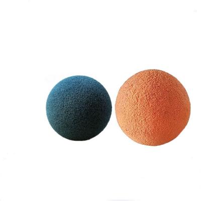 China Cylindrical Foam Rubber Cleaning 8inch Sponge Erase Balls For Concrete Pump Pipe Cleaning for sale