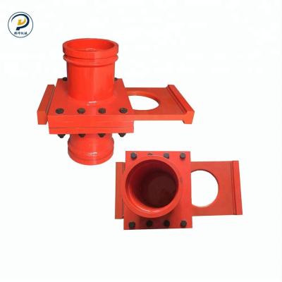 China PM concrete pump spare parts concrete pipe cut valve price for sale