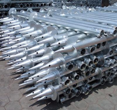 China Solar Power System Heavy Duty Earth Screw Ground Screw Piles for sale