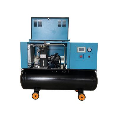 China Variable Frequency Portable Screw Power Lubricated Silent Air Compressor for sale