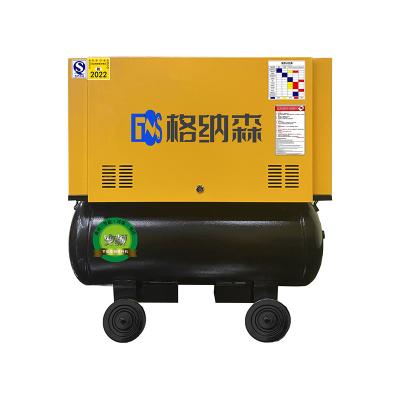 China New lubricated industrial portable silent air compressor with factory price for sale