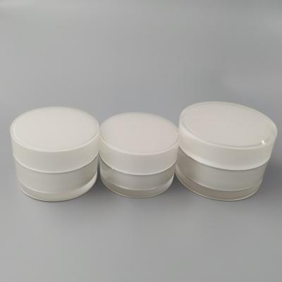 China Non Spill Luxury Cosmetic Packaging Cream Jar Makers Serum Lotion Cream Jar With Cosmetic Acrylic Jar for sale