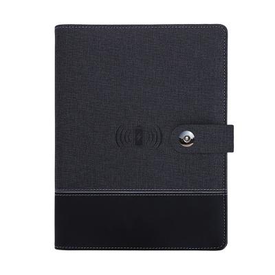 China 8000mAh Wireless Charger Diary Notebook Power Bank Notebook Power Bank for sale