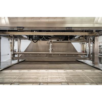 China Snack factory new technology stainless steel chocolate coating machine industrial automatic chocolate enrobing line for sale for sale