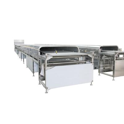 China Automatic Snack Factory Cake Pie Chocolate Enrobing Machine For Sale for sale