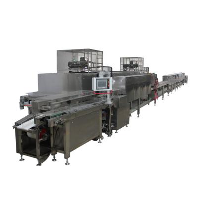 China 2019 Automatic Snack Factory Chocolate Candy Bar Molding Machine Line for sale