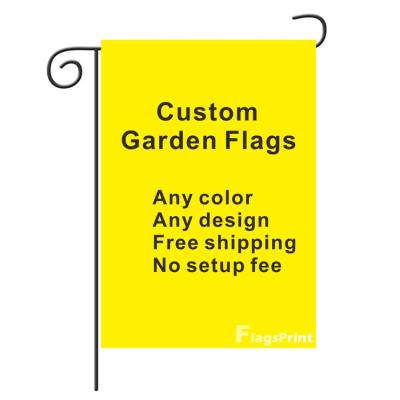 China Custom Blank Flags Sublimatable Decoration Healthcare Institutes Birthday Garden Flag for sale