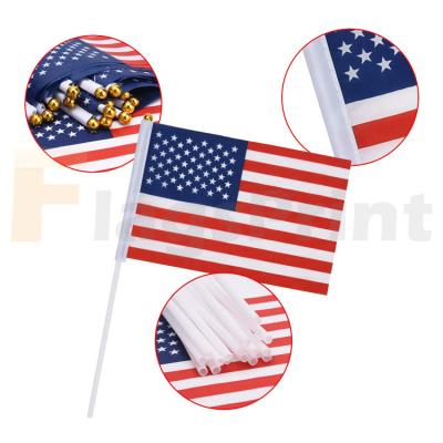 China Health Care Institute Custom Mini Flag Car Racing Checkered Flag Logo Hand Waving Flags for sale