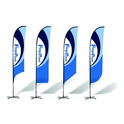 China Healthcare Institutes Custom 12 15 Feet Tall Barber Shop Premium Windless Feather Flag Advertising For Business Advertising for sale