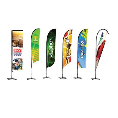 China Health Care Institute Heavy Duty Custom Polyester Printing Feather Display Sign Flags Feather Flags for sale