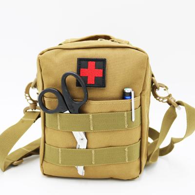 China Medical/ifak equipment professional first aid tactical canvas gear military individual first aid kit for sale