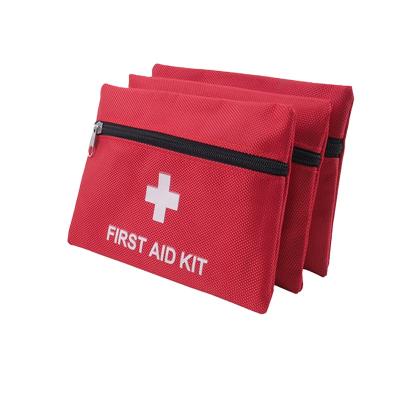 China Medical First Aid Kit With Supplies Kit Bag Portable Outdoor Waterproof Red Multifunctional Home Emergency Aid Custom Emergency Care for sale