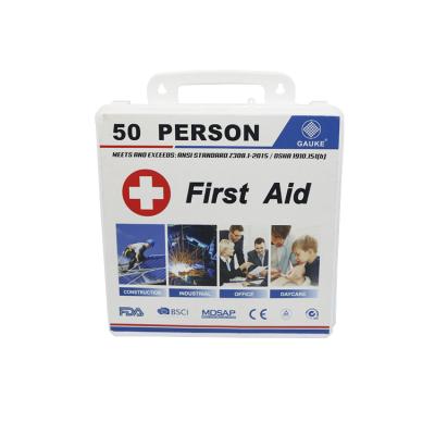 China Wall Mounted PP First Aid Kits Box In Luxury Case CE Accept Customized Logo for sale