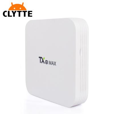 China HD TX8 Android 9.0 Quad Core RK3318 High Speed ​​Smart 4K 3D Media Player Dual 1000M Wifi cccam BT4.1 cline tv android box for sale