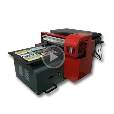 China Bill Printer Good Quality A3 UV Multifunction Led Flatbed Printer for Glass Wood Carpet Marble Leather Printing for sale