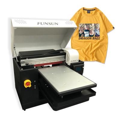 China Hotels direct to garment printer textile dtg printer small cotton t-shirt printing machine small digital polo a3 sweater t-shirt printer for sale