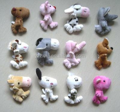 China Custom Plush Animal Toys Cheap Sleeping Bed/Animals Magnet Toys Magnetic Toy Stuffed Mini Fridge Magnet for sale