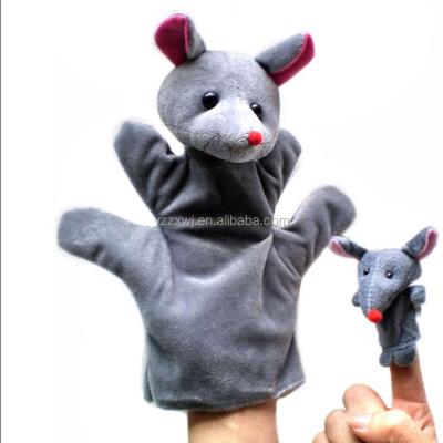 China For Kids Free Sample Cheap Plush Mouse Hand Puppet Hand Puppet Hand Puppets Factory for sale