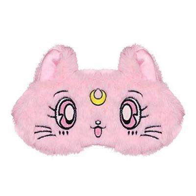 China Funny Novelty Eye Mask Plush Cartoon Cute Animal Eye Sleep Mask For Kids Sleeping Cat Custom Sleep Eye Mask Men Women for sale