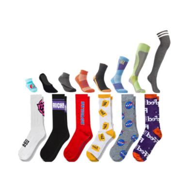 China QUICK DRY Design Your Own Custom Cotton Print Crew Knitting Embroidery Logo Customize Custom Made OEM Socks Logo Sports Mens Socks for sale