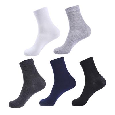 China QUICK DRY Pure Five Colors Socks In A Box Custom Tube Man Socks For Summer Cotton Socks for sale