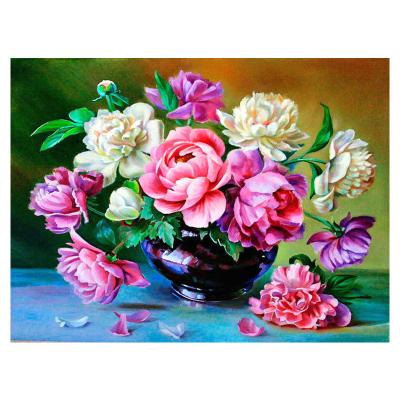 China Wholesale Custom Waterproof+ECO-Friendly Style European Diamond Painting Still Life Flower Decoration Wall Art Dropshipping DIY 5D Diamond Painting Home for sale