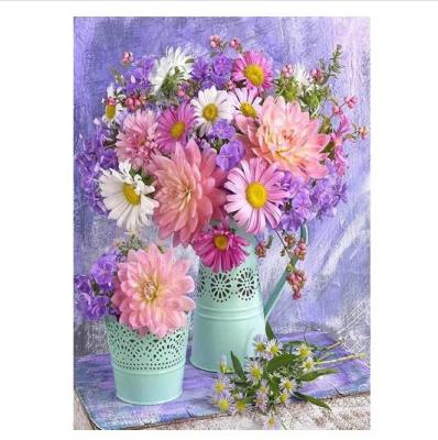 China Waterproof+ECO-Friendly wholesale custom 5d diamond painting kit home decoration flower paintings wall art flowers diamond painting kits for sale