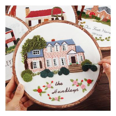 China Wholesale Custom Adult Casual Kit Europe Beginner Embroidery DIY Cross Stitch Kits Including Plastic Embroidery for sale