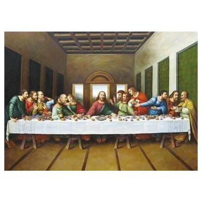 China Wholesale Custom Cross Stitch Europe Decor Diy Last Supper Handmade Cross Stitch Embroidery Kits Kit Embroidery Wall Art Home for sale