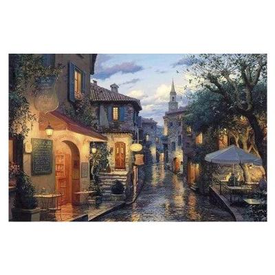 China European Landscape Embroidery Cross Stitch Kits Modern Home Decoration Wall Art For City Landscape Cross Stitch Kit Custom Embroidery for sale