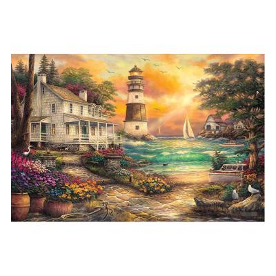 China Wholesale Custom Wall Art Cross Stitch Paintings Europe Seascape Seaview Room DIY Cross Stitch Kits Home Decoration Embroidery Kit for sale