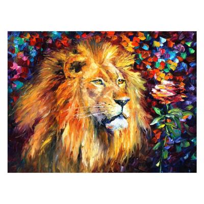 China Europe low price modern embroidery cross stitch kits lion delicate pattern wall art for factory custom cross stitch embroidery kits for sale