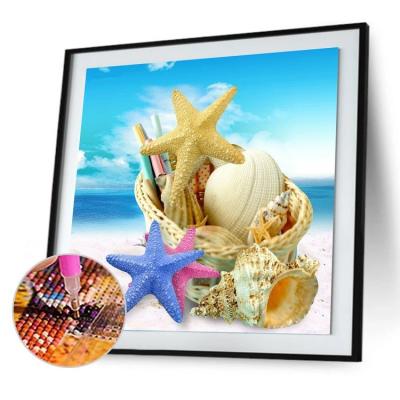 China Custom Factory DIY 5D Diamond Painting Diamond Starfish Custom Picture Full Customization Custom Gift Wall Decor Kit Wholesale for sale